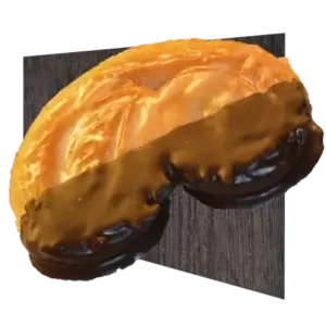 Schweineohr mit Fettglasur